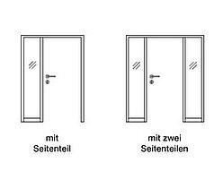 Innentür 1-flg. - Seitenteile